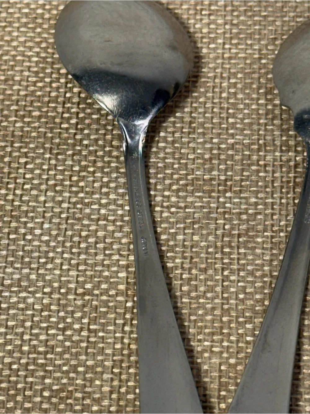 2-Vintage Japan Stainless Steel Demitasse Spoons 5